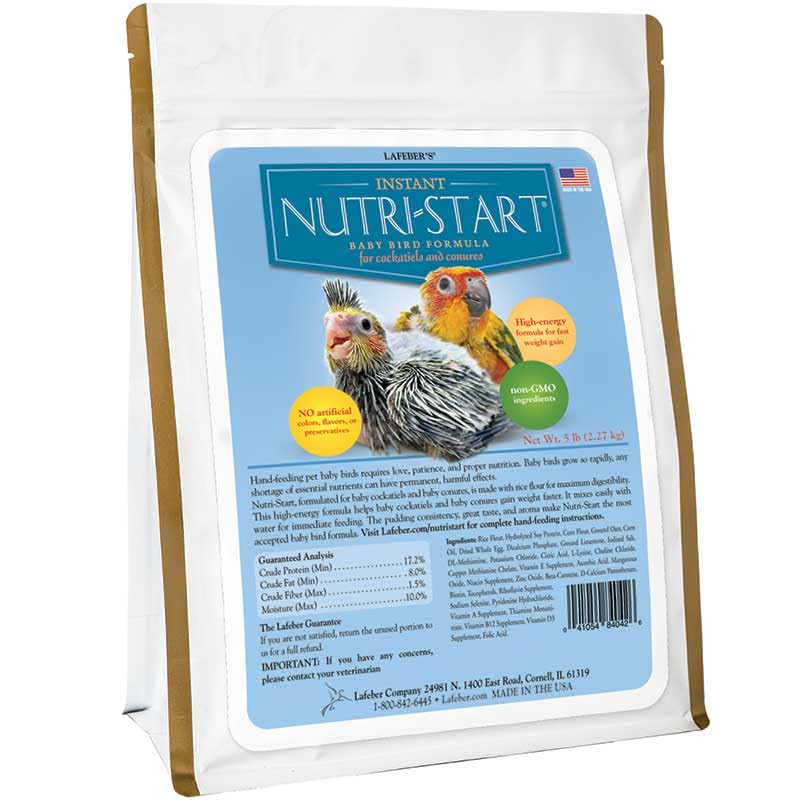 LAFEBER'S Nutri-Start Baby Bird Food for Conures and Cockatiels (5 Ib)