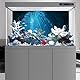 MIRRORANG 76x46cm Unterwasserwelt Aquarium Hintergrund Blau Meer Korallenriff Hintergrund Unterwasser Thema Fisch Tank Poster