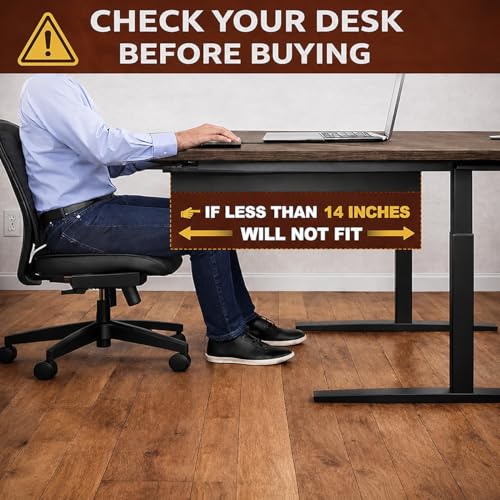 Image of Quick Fix Under Desk Metal Drawer with Lock | Under Desk Drawer for Office Stationery & Accessories | Space Saving Metal Storage Organizer