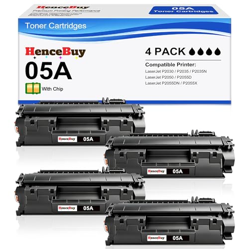 Toner CE505A 05A noir pack de 4 pour remplacer vos consommables épuisés sur LaserJet P2035 P2055