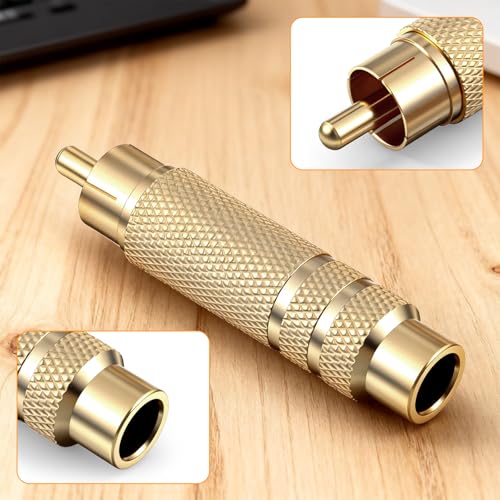 Adaptador RCA a 1/4 pulgada, 2 unidades miniatura 6