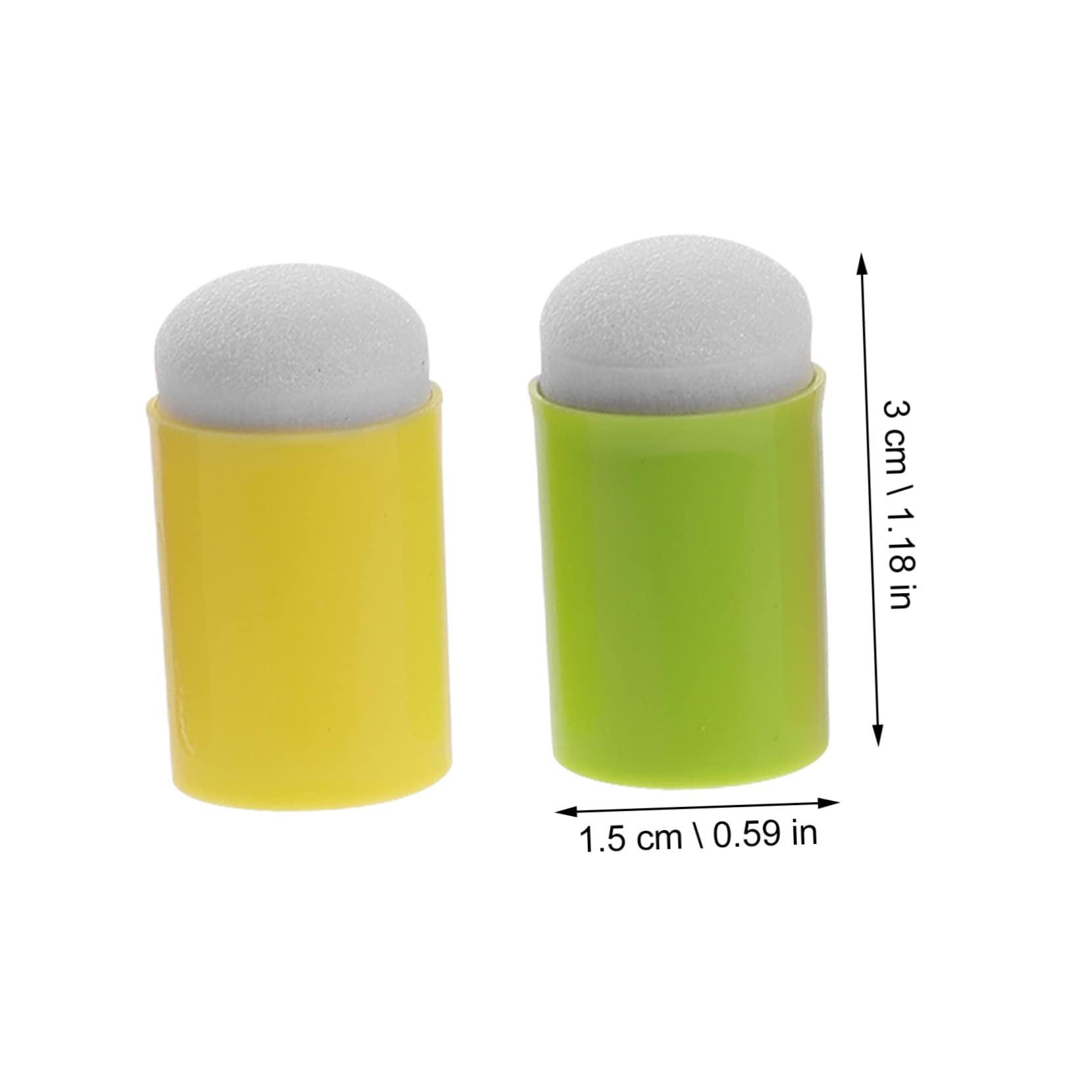 Angoily 12pcs Finger Painting Sponge Daubers Mixed Colors Easy Clean Stamping Art Craft for Boys and Girls Families