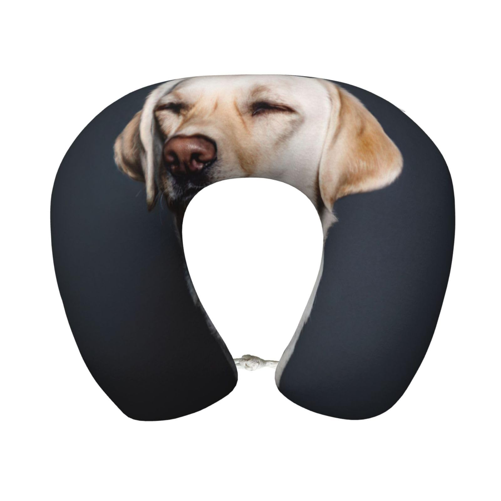 yagDAA Cute Labrador Dog Print U-Shape Travel Neck Pillows Memory Foam Neck Pillow For Airplane Car Office Sleeping Rest