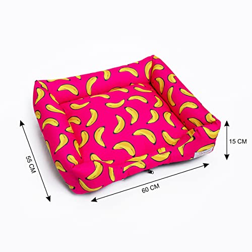 Cama Pet para Cachorro e Gato Tamanho M com Ziper Fundo Emborrachado Lavavel Raças Médias até 15 kg