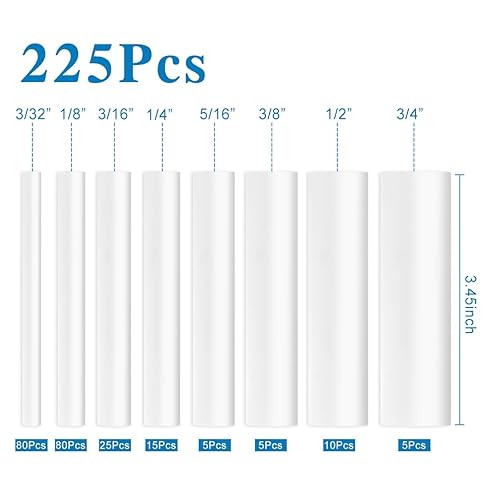 Miniatura 68 de XHF - Tubo termorretráctil impermeable de grado marino, forrado con adhesivo, aislamiento sellado a prueba de aceite, de 4 a 82 pies de largo, 3/32