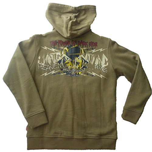 Sweat à capuche garçon marron 8 ans en molleton premium durable - 2