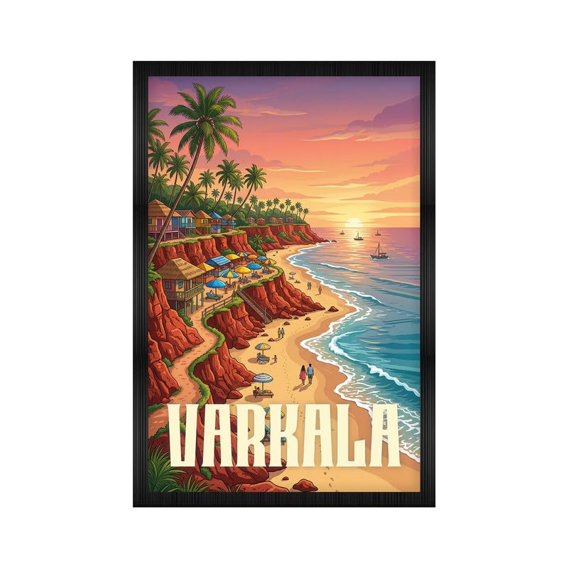 Image of CodersParadise Framed Wall Poster (12x18 Inch) | Inspirational Quote Wall Art | Minimalist Motivational Home Decor for Living Room & Office | Ready-to-Hang Display Frame (Varkala)