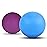 WOVTE 2 Pack Massage Lacrosse Balls for Sore Muscles, Shoulders, Neck, Back, Foot, Body, Deep Tissue, Myofascial Release, Trigger Point Therapy, Muscle Knots and Yoga Therapy (Blue Purple)