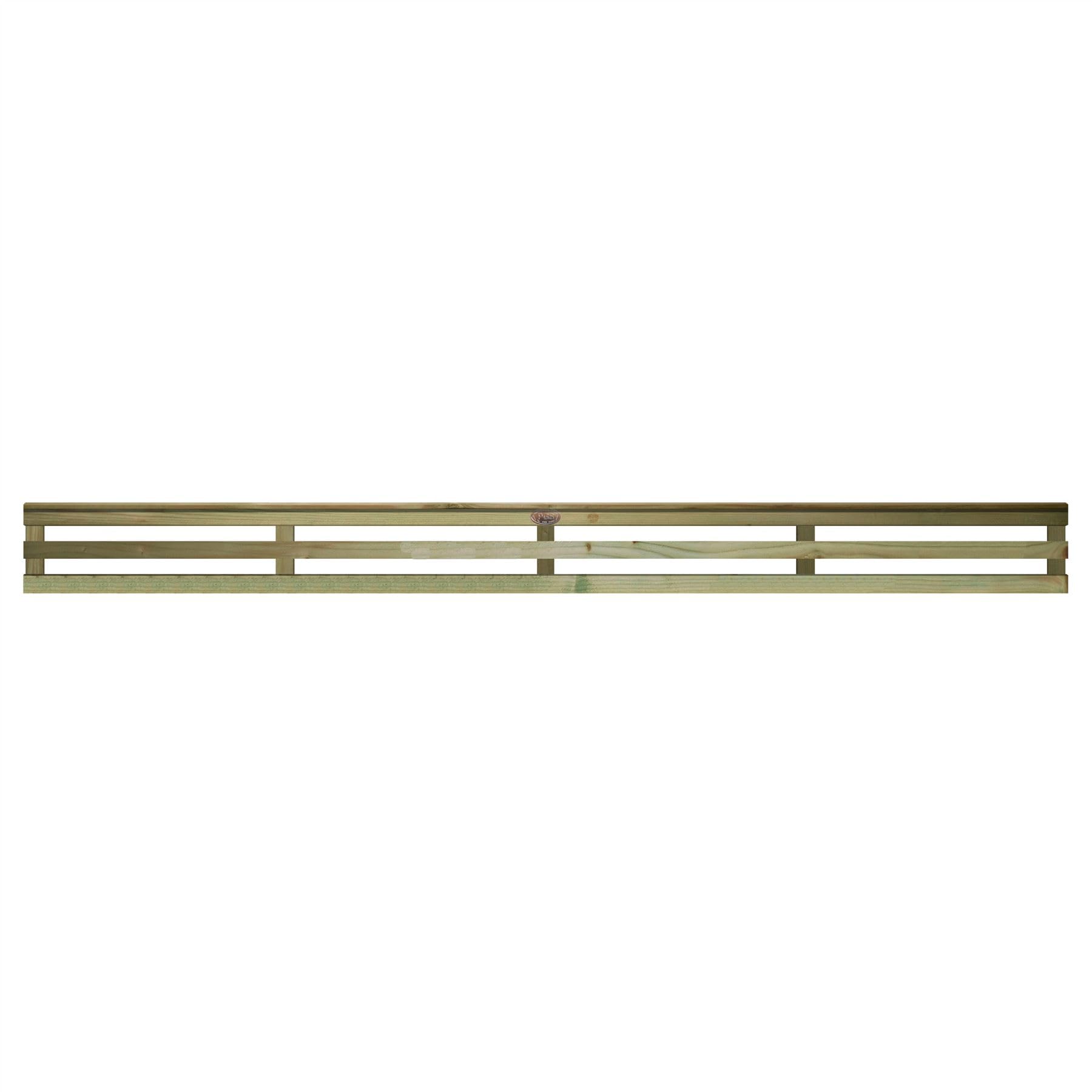 Premier Garden Supplies Pressure Treated (Tanalised) Premier Vogue, 6Ft X 0.5Ft Fence Trellis Panel Wooden Screen Horizontal Slatted | Decorative Contemporary Venetian-Style Privacy Topper For Outdoor Living Space (Wide: 182.8Cm X High: 17Cm)