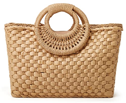 Straw Beach Tote For Women Large Tote Bag Top-Handle Bag Shoulder Bag Handbag Satchel Beach Bag Purses 2023 #TOP15