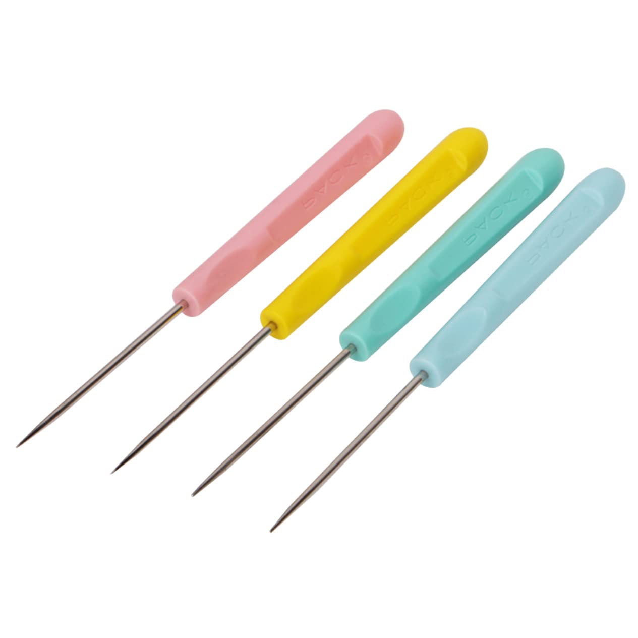 IWOWHERO DIY Sewing Accessories Set 10pcs Plastic Handle Awls for Needles and Stitch Marker DIY Projects Random