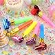 AMFUN 45 Stück Tröten Kindergeburtstag, Bunte Party Hörner, Kinder Jubel Partytröten, für Hochzeit Geburtstag Kinder Party Weihnachten Graduierung, Farbe zufällig