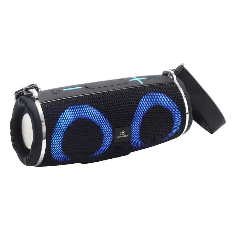 Dynabass - Dbe30_Black - Noir - Enceinte Bluetooth LED - 10w - BT 5.3 - Sangle Portable