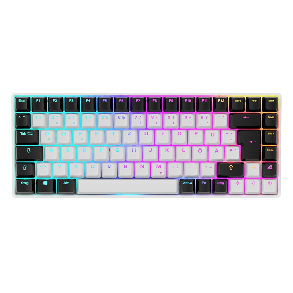 Sharkoon Skiller SGK50 S3 Weiß, RGB Gaming Keyboard, 75% Layout