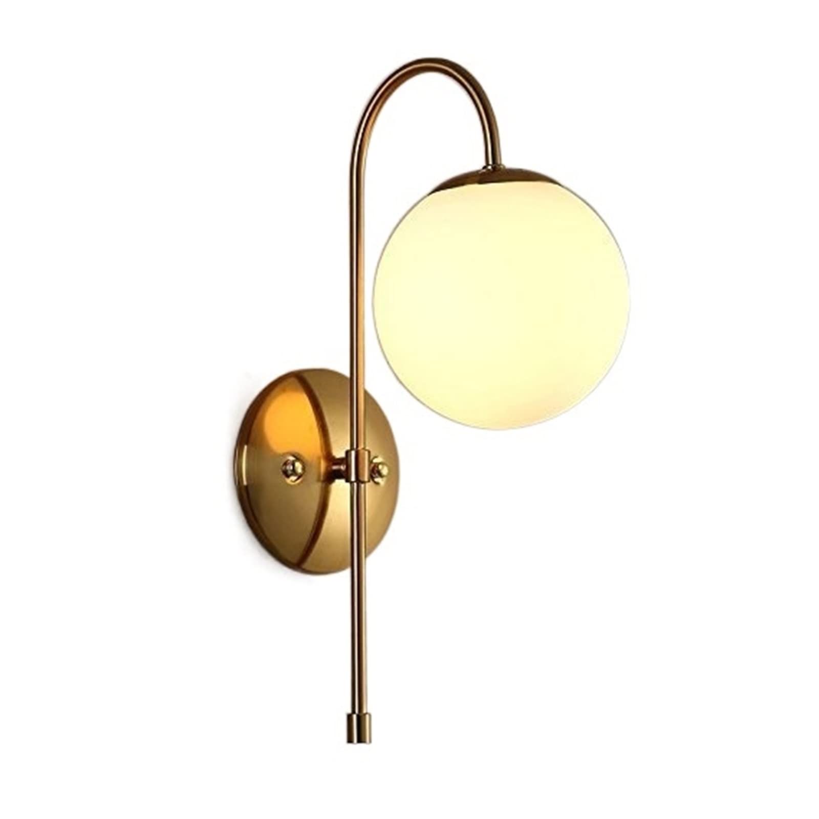 Lampe murale E27 en verre nordique pour salon et chambre