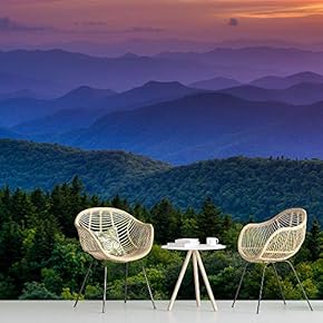 signwin Wall Mural Sunset at Mountain Removable Self-Adhesive...