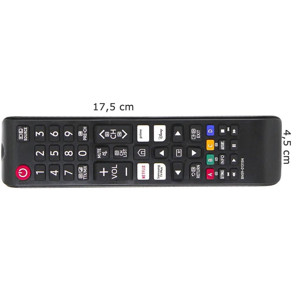 Telecomando Universale Samsung con pulsanti di scelta rapida per Smart TV LCD QLED LED HDTV 3D 4K Compatibile solo con TV Originali Samsung Non Serve Programmazione