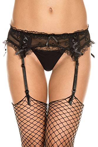 Image of ToBeInStyle Women's Lace Classic Elegant Sheer Garter Belt