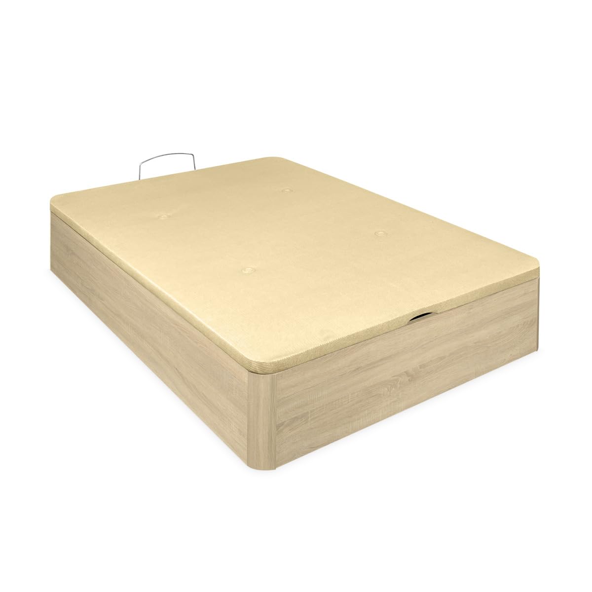 Somnia Descanso - Canapé Abatible Súper Reforzado Gran Capacidad con Tapa Transpirable, Esquinas Redondeadas, 90 x 190, Cambria