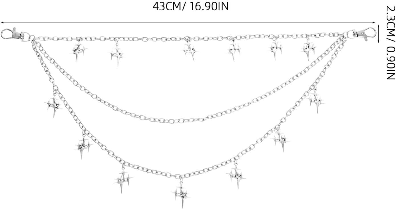 Punk Shiny Multi-layer Metal Pants Chain Accessory
