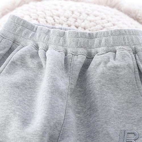 Middle Large Boys Sports Pants Solid Color Elastic Waist Active Sweatpants Children Boy Workout Trousers Basic4