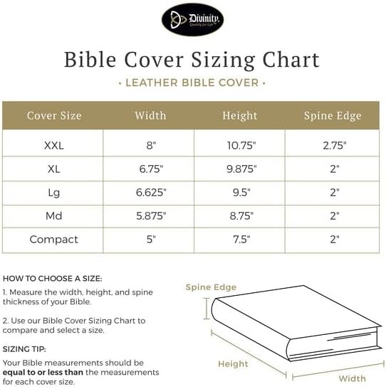 Miniatura 7 de Divinity Boutique Funda de la Biblia XXL - Marrón y negro Take Delight in The Lord - Salmo 374