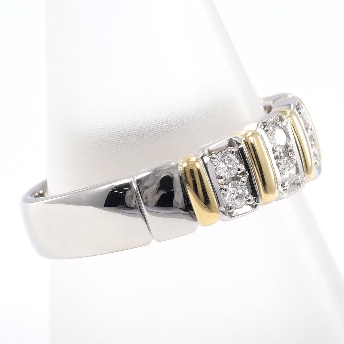 ネット販促 K18 プラチナpt900 リング ダイヤ 0.24ct 16.5号 5.92g www