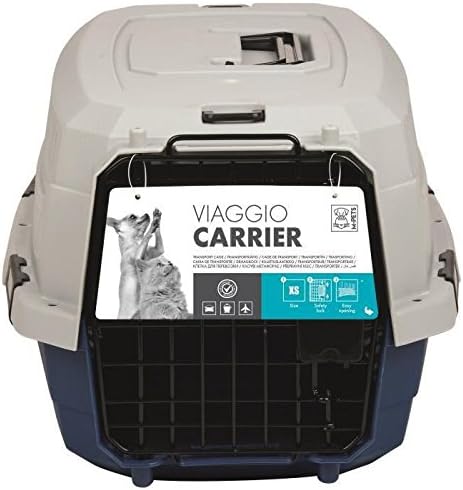 mpets Viaggio Dog Crate Blue/Grey Size XS