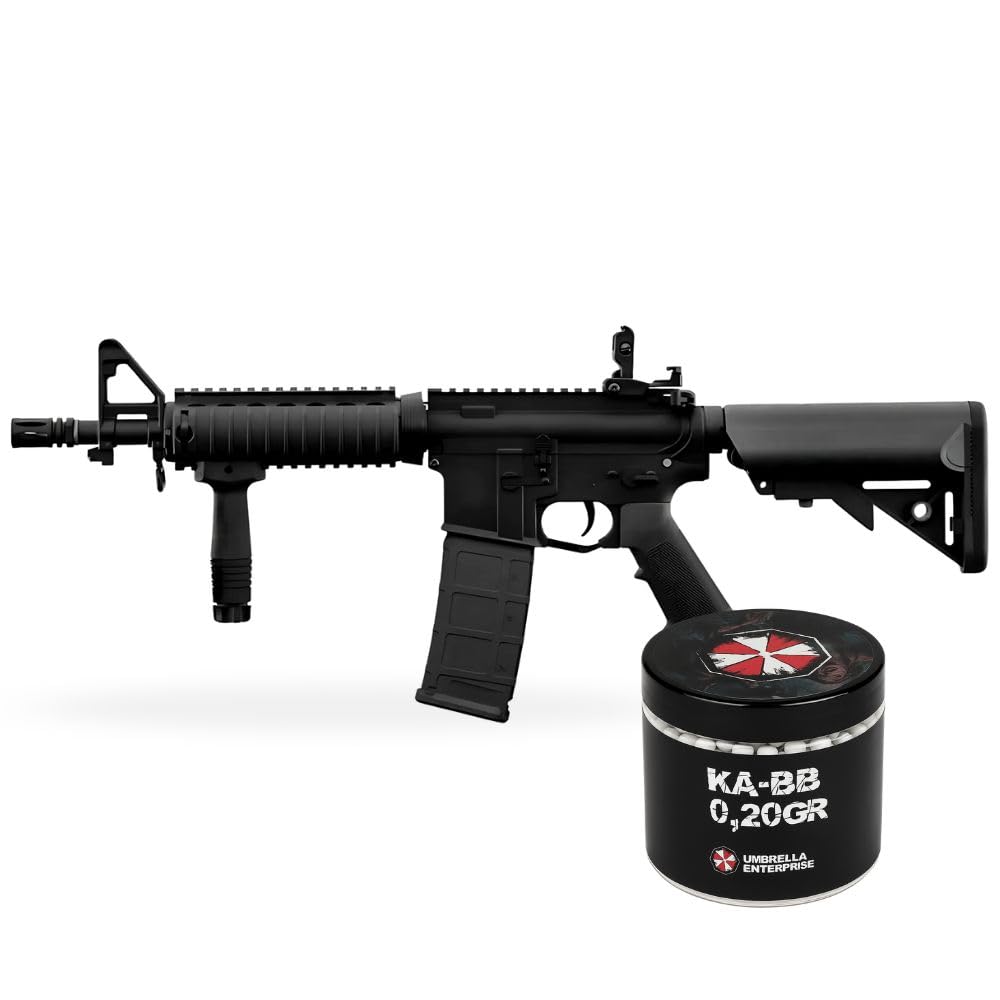 Delta Pioneer Fucile Softair Elettrico Sopdmod AEG Rifle in Polimero Rinforzato (20, Nero), con pallini