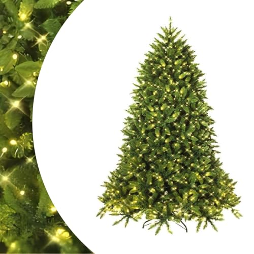 Image of SPOTRAVEL 5FT/6FT Pre-Lit Christmas Tree, Artificial Xmas Tree with 450/650 LED lights, 600/1250 Branch Tips & 8 Lighting Modes, Holiday Party Decor for Office Home (5FT)