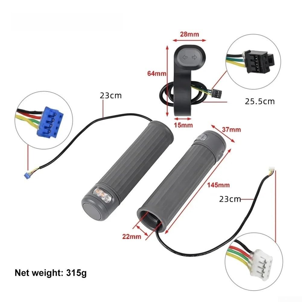 Feu de clignotant LED pour guidon de scooter E 22 mm