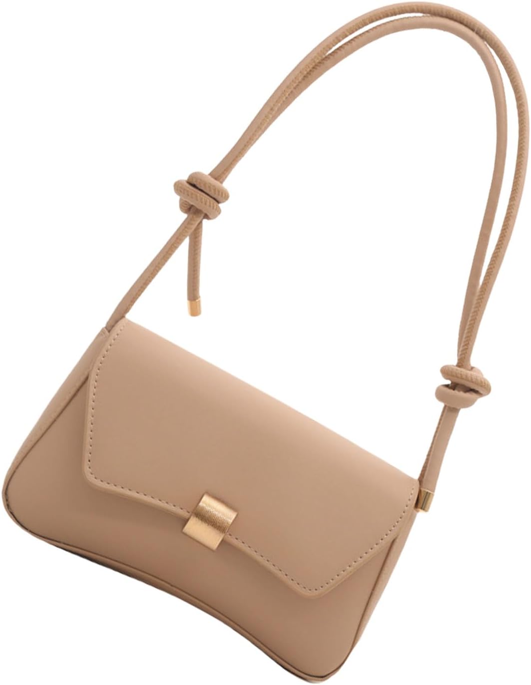 Stylish Crossbody Bag with Adjustable Strap Candy Color Shoulder Bags PU Leather Underarm Purse for Everyday Use