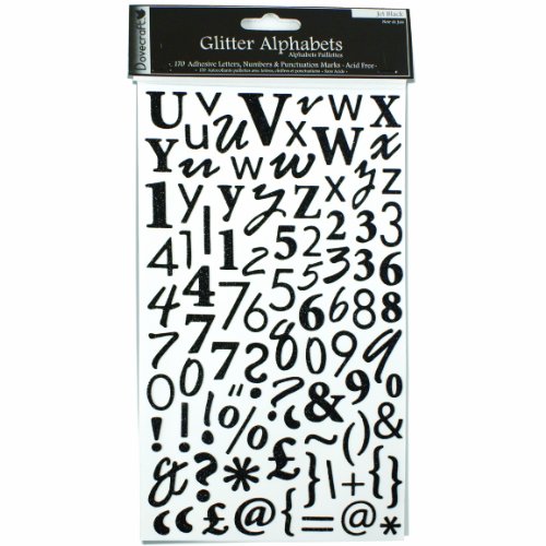 Dovecraft Sequined Lettere Alfabeto Autoadesivo