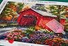 DIAMOND ART CLUB Red Covered Bridge Diamond Painting Kit, Fun DIY Crafts for Adults, Round Diamond Art Canvas by Chuck Pinson, 17" x 13" (42.6 cm x 32.8 cm) #5