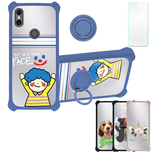 Aroepurt Funda para Xiaomi Mi Mix 3 5g Funda Compatible con Xiaomi Mi Mix 3 5g Case Carcasa [con 9H Dureza HD Protector Pantalla] PC + Silicona Soporte DYL-Face