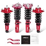 maXpeedingrods Coilovers for Toyota Corolla E130 2003-2008, for Toyota Matrix XRS E130 2003-2008, Height Adjustable Coilovers Suspension Kit, Preset Damping Lowering Kit Red