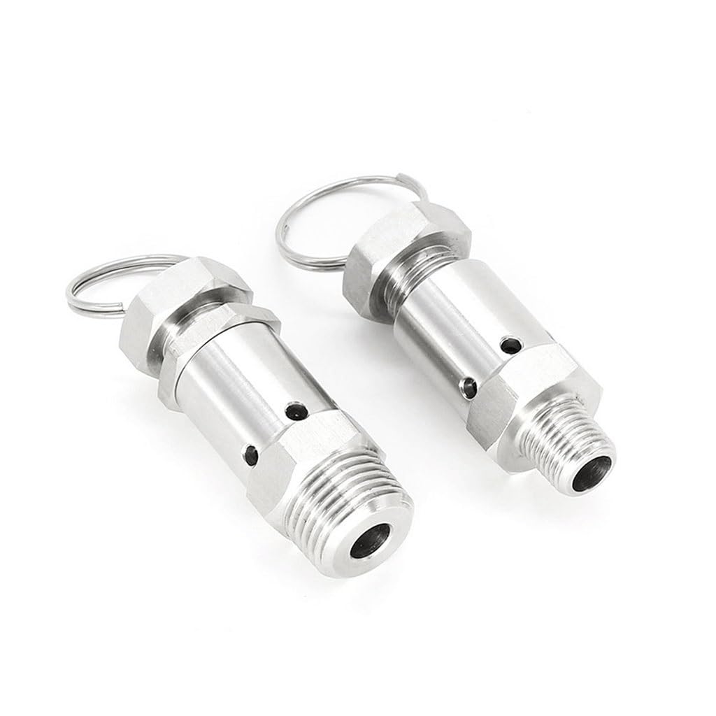 Limitatore di pressione dell'aria in acciaio inossidabile 304 | Dimensioni: 0,5-10 bar, 1/2 pollice.. Utilizzo: pentola a pressione, compressore d'aria, spray.(5 Bar Fixed)