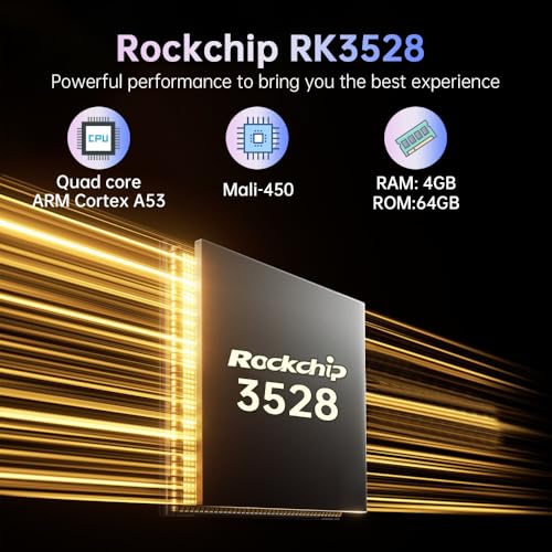 Android TV Box 14.0, 4GB RAM 64GB ROM RK3528 Quad-Core, TV Box ondersteuning 4K UHD HD 2.0, WiFi 6/Bluetooth 5.0, Dual USB 3.0/2.0 1000M LAN Smart Box - Afbeelding 3