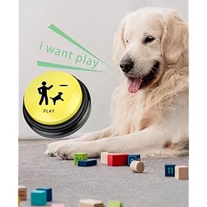   Dog-Buttons-for-Communication-Dog-Training-Speaking-Buttons-Dog-Clicker-with-Waterproof-Anti-Slip-Mat-Stickers-30s-Voice-Recording-Talking-Button-Pet-Speech-Training-Buzzers-1-pc