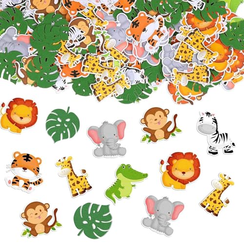 ParPix 100 Stück Dschungel Geburtstag Deko Konfetti, Kindergeburtstag...