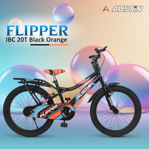 Image of Austin Flipper IBC Rigid Fork for Kids-Single-Speed Design Lightweight for Smooth Rides 20 T (inch) Road Cycle Black Orange