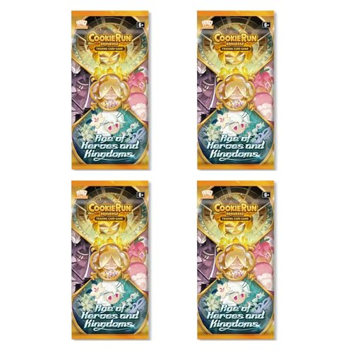 CookieRun TCG: Age of Heroes and Kingdoms Booster Set 2-4 Booster Packs | 2 Players | Ages 6+