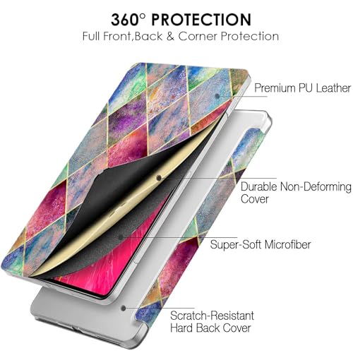 Image of DuraSafe iPad Pro 12.9 inch 4th Gen 2020 Cover A2229 MY2H2HN /A MY2J2HN /A A2069 MXAT2HN /A MXAV2HN /A MXAU2HN /A MXAW2HN /A A2233 MY3K2HN /A MY3J2HN /A MXFY2HN /A MXG12HN /A MXFX2HN /A MXG02HN /A - Diamond Grid