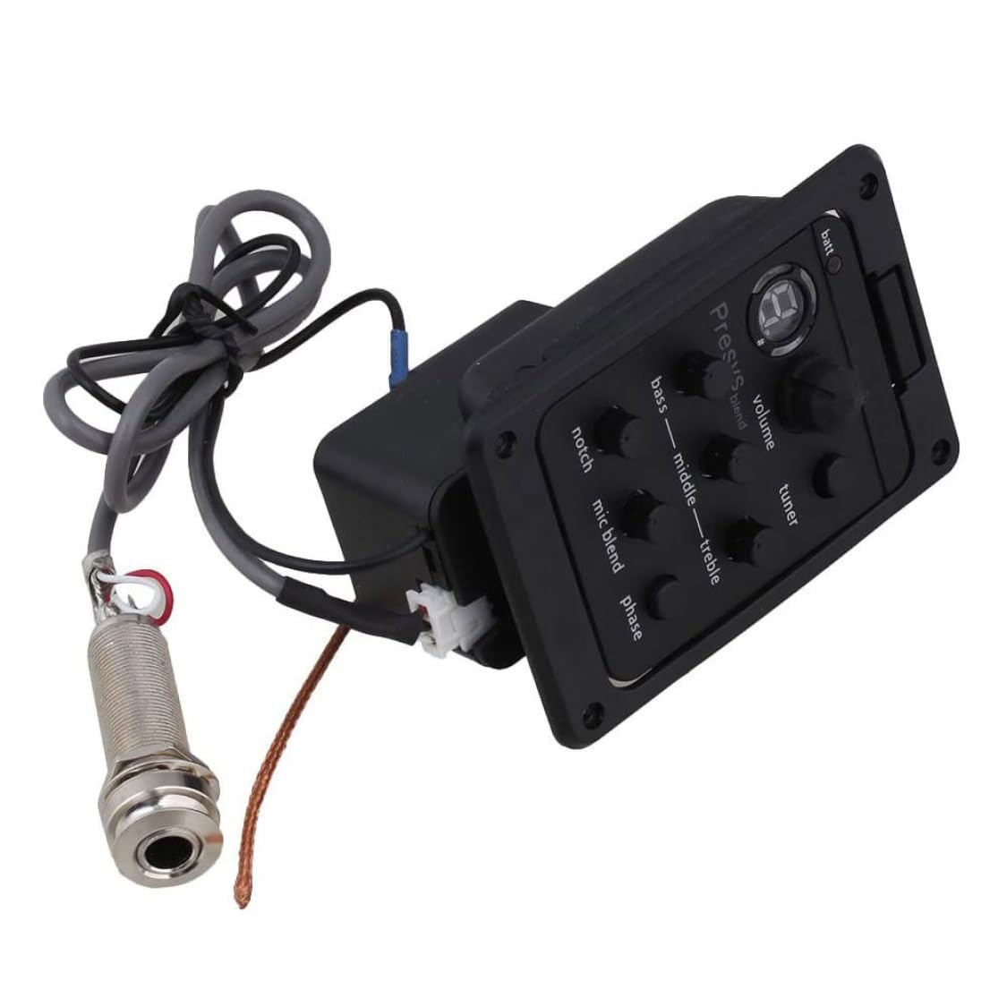 Pastilla de preamplificador de Guitarra, Pastilla de Ecualizador de Guitarra acústica, Pantalla Digital para Folk acústico | Sintonizador de preamplificador