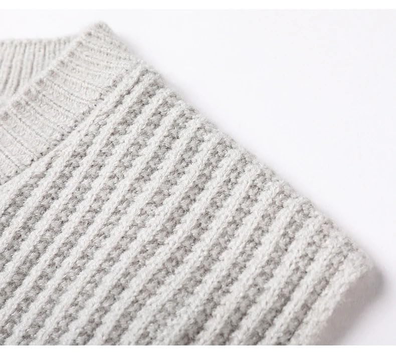 Men V Neck Knit Pullover Street Striped Knitted Pullover Men Sleeveless Casual Sweater Vest3