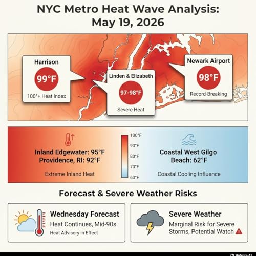 Accurate & Passionately Entertaining 99&deg; F Today May 19th 2026 in parts of New York Metro-