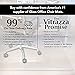 Vitrazza Glass Office Chair Mat – 36” x 48” Desk Mat with Clear Safety Glass/Creates Smooth, Easy Glide/Protects Against Carpet Imprints/Perfect for Home and Office Spaces (Chiaro Standard Clear)