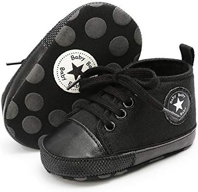Tutoo Unisex Baby Boys Girls Star Sneaker Soft Anti-Slip Sole Newborn Infant First Walkers Cotton Shoes