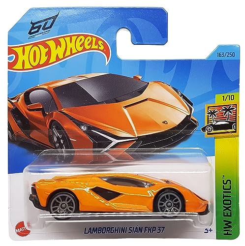 Hot Wheels - Lamborghini Sián FKP 37 - HW Exotics 1/10 - HKH93 - Short Card - Orange - Mattel 2023