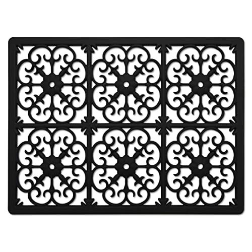 Comparison: Best Trivets For Quartz Countertops 7 GASARÉ, Extra Large, Thick, Silicone Trivet for Hot Dishes, Pots, and Pans, Heat Resistant Mat for Countertop, Hot Pad for Kitchen, Easy to Clean, 16 x 12 x 3/8 Inches, Black